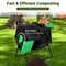 Dual Chamber Compost Tumbler with 360° Rotatable Design and Aeration System